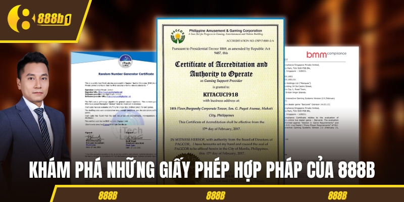 Khám phá những giấy phép hợp pháp của 888B